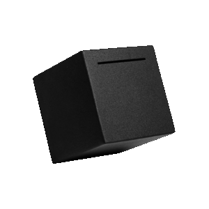 Deposit-only Piggy bank Cube (5.9 Inch)